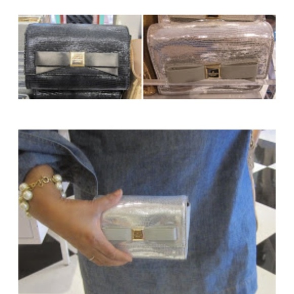 New - Kate Spade mini metallic black shoulder bag - Picture 3 of 4